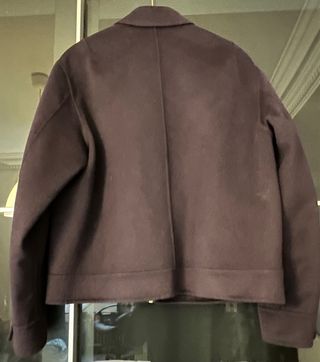 Cazadora de hombre bomber morada de Zara