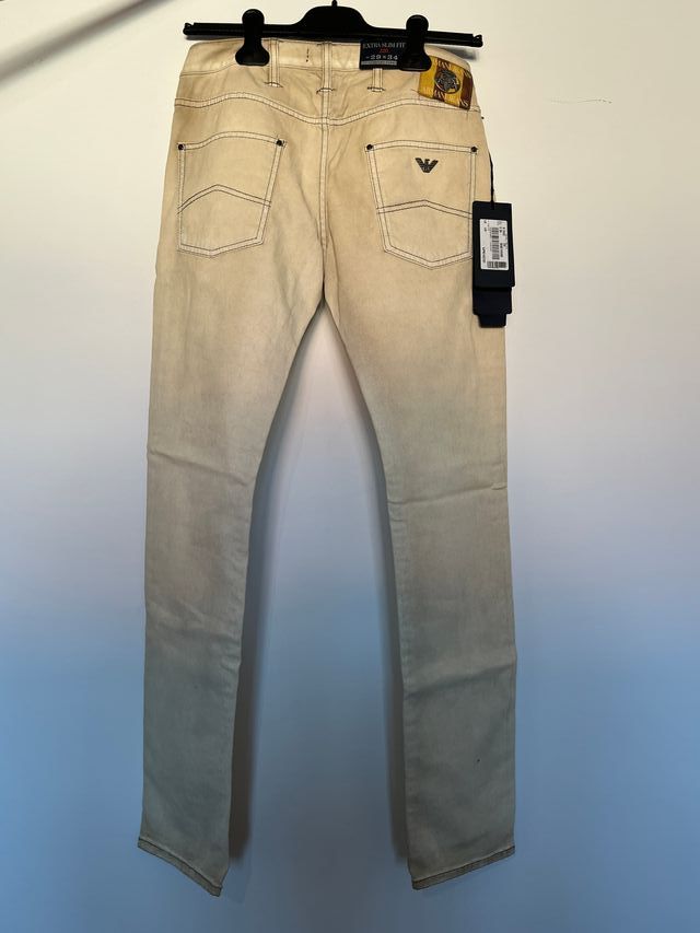 JEANS ARMANI tg 29 cartellinati beige chiari NUOVI