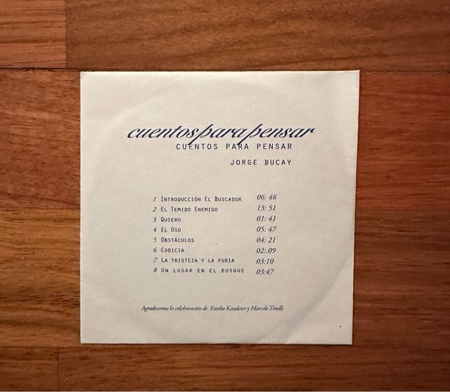 Cuentos para pensar cd de Jorge Bucay