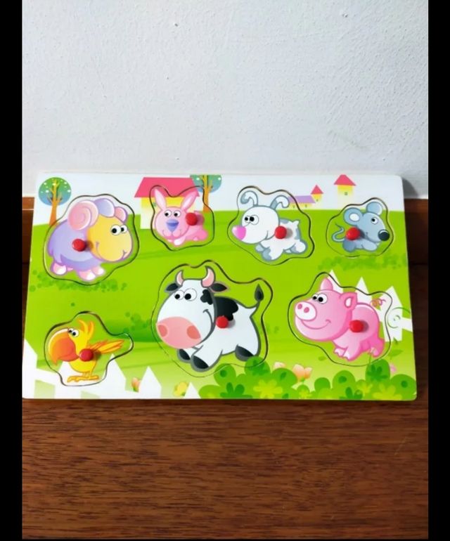 puzzle de bebé con animales
