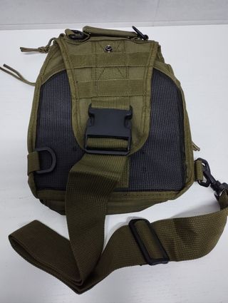 Bandolera Táctica 8 litros verde militar-Molle