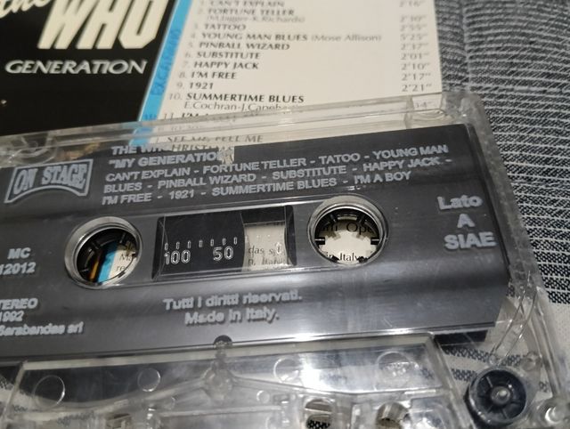 Cinta Cassette **THE WHO****
