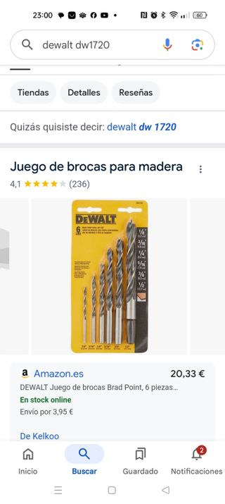 Brocas brad poin dewalt