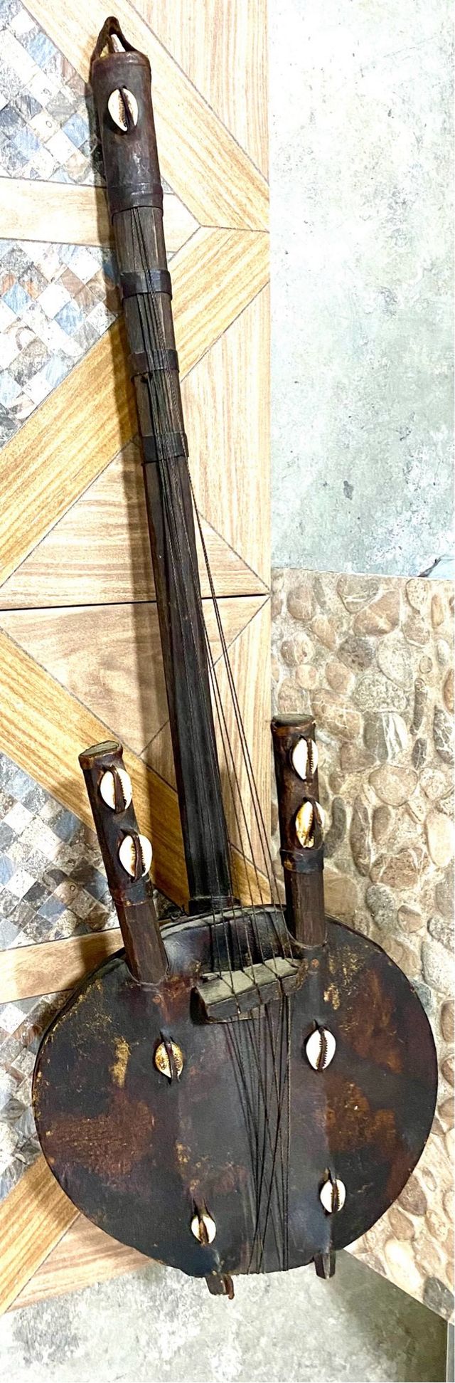 KORA Antiguo !! instrumento musical étnico. Único