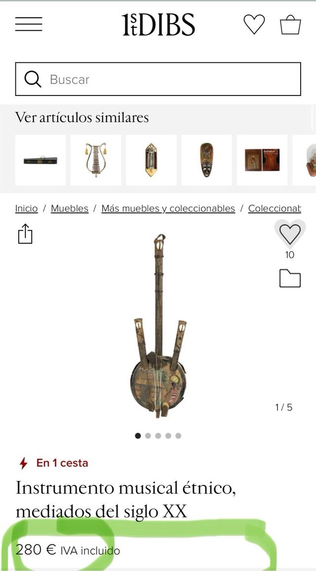 KORA Antiguo !! instrumento musical étnico. Único