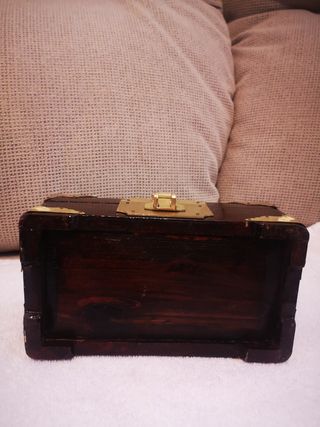 Joyero chino, nácar, madera. Nuevo