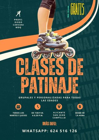 Clases de Patinaje, adultos y niños