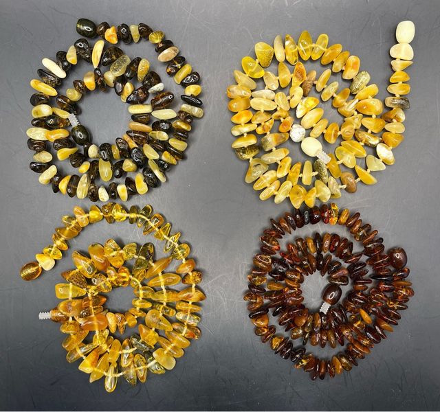 Lote 4 collares de Ambar