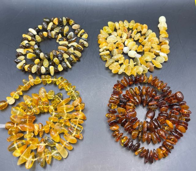 Lote 4 collares de Ambar