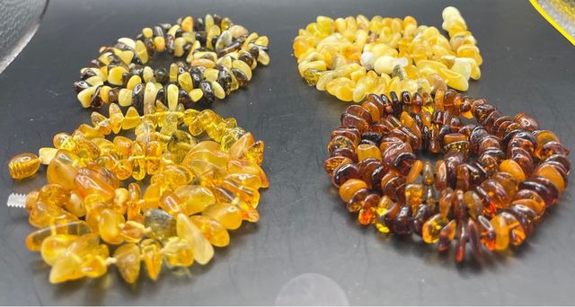 Lote 4 collares de Ambar