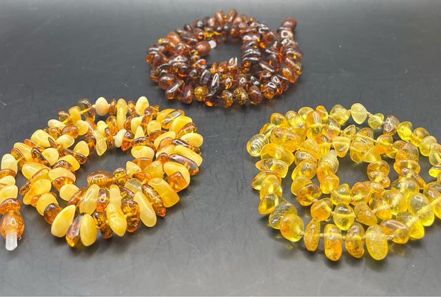 Lote 3 collares de Ambar 