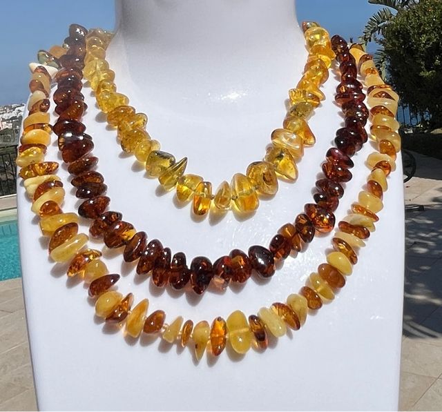 Lote 3 collares de Ambar 