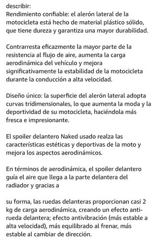🆕 Alerón Motocicleta para Kawasaki
