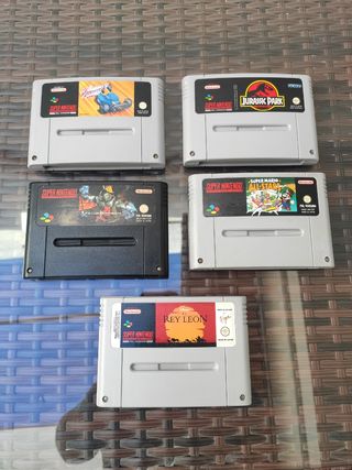 Lote pack juegos Supernintendo NES LEER