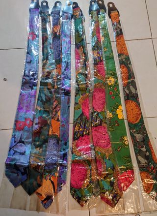 Lote 119 corbatas seda pura italiana vintage s