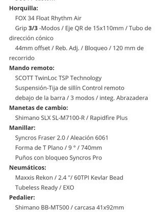 Scott spark 940