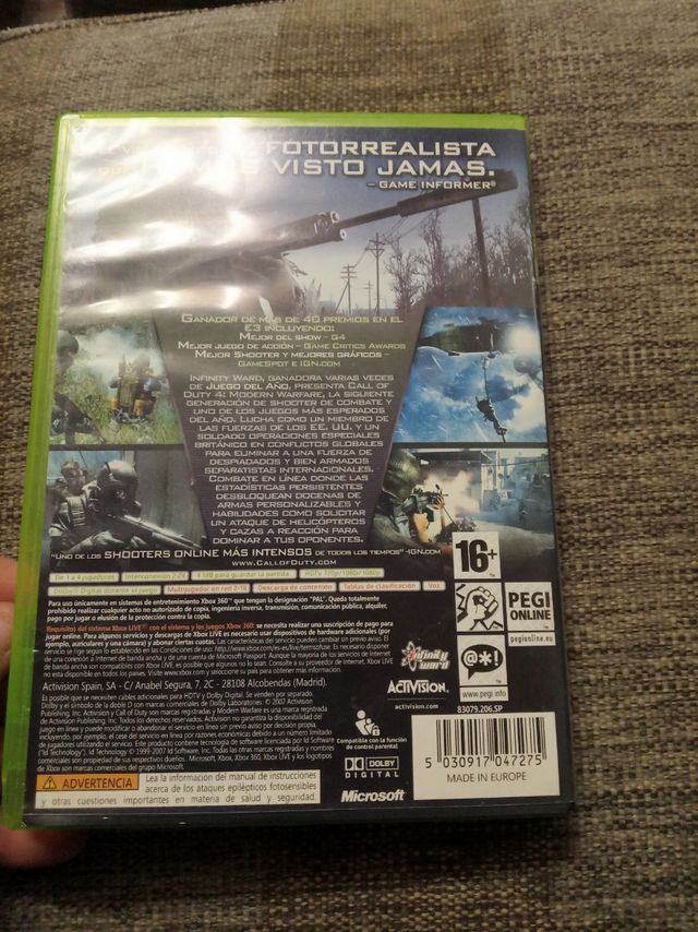 Calle of duty4 modern warfare