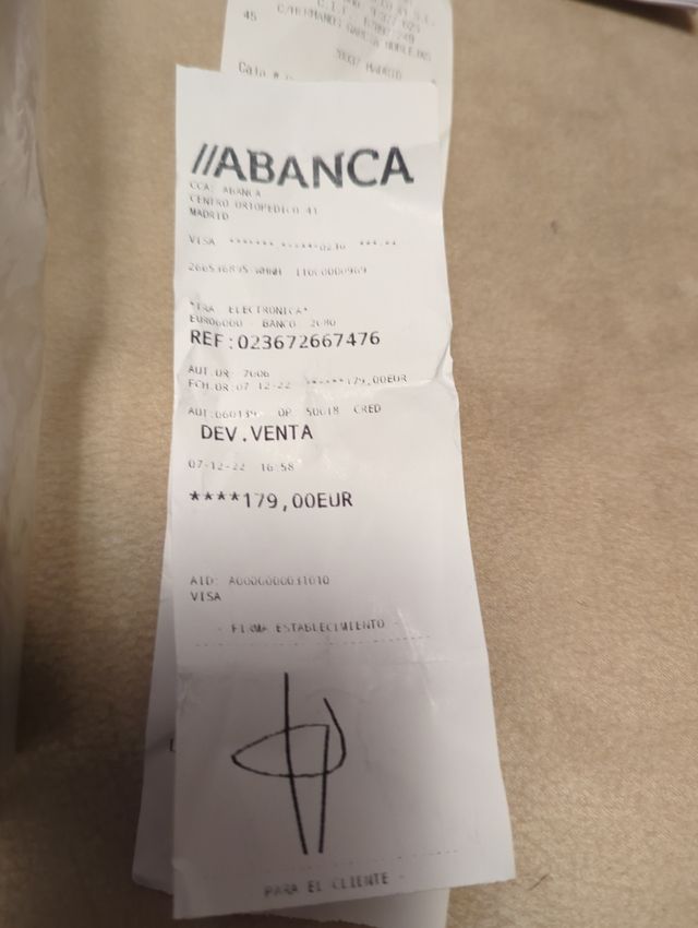 Férula Exos bfb talla M fractura boxeador 