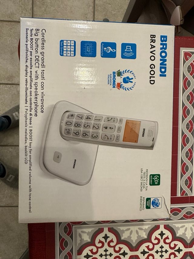 Telefono cordless BrondiBravo Gold