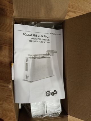 Tostapane nuovo con scatola 