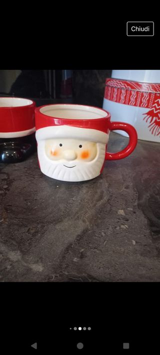 Set tazze babbo Natale 