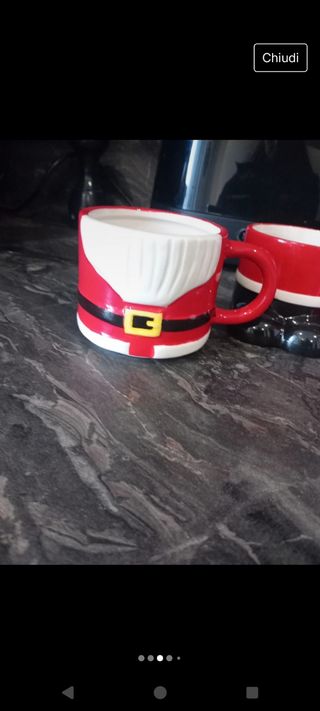 Set tazze babbo Natale 