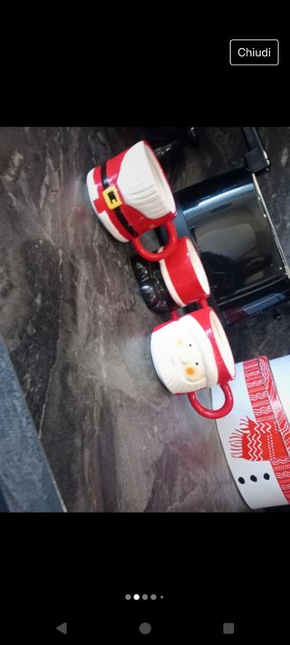 Set tazze babbo Natale 