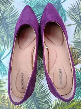 Zapatos tacon mujer color vino
