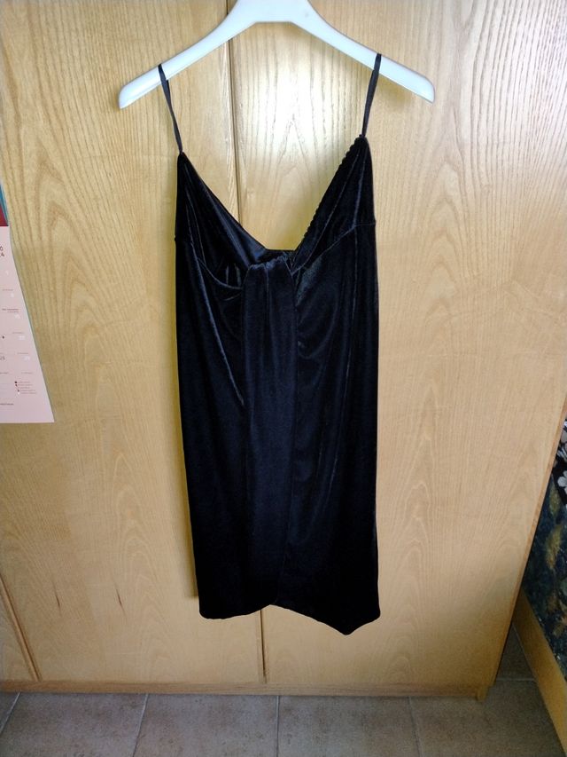 Mini dress nero in velluto