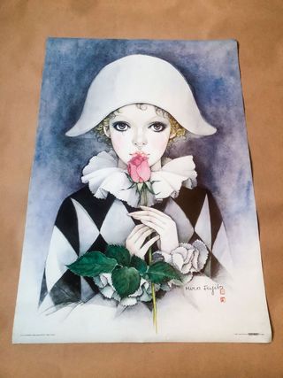 Póster "Charming Harlequin" de Mira Fujita, 1982