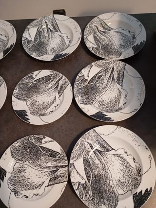 Set 13 piatti 1 grande 6 piani 6 fondi Croff Bavar