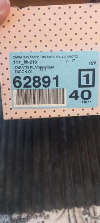 Zapato plataforma T40