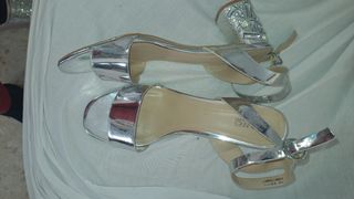 Zapato plateado 
