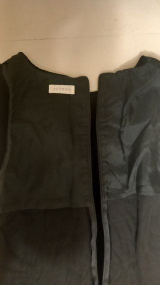 Vestido terciopelo negro largo