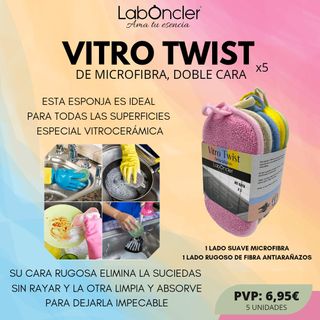 VITRO TWIST – ESPONJA PACK 5