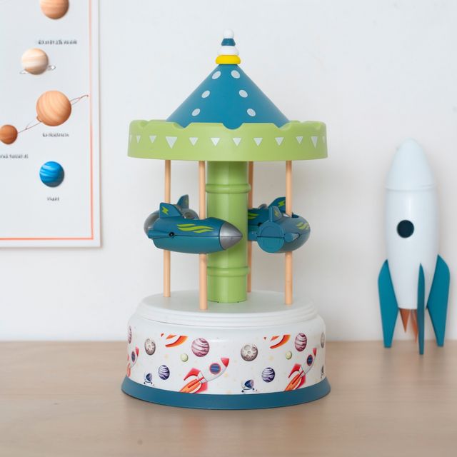 Carillon music box carousel home accents