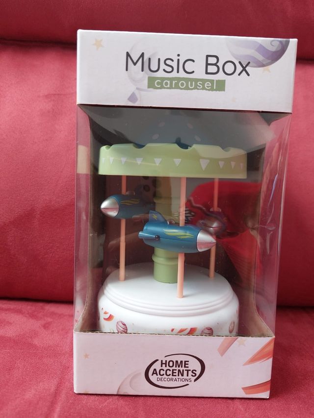 Carillon music box carousel home accents