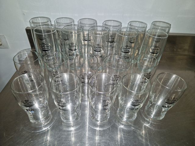 Vasos cerveza caña y pinta