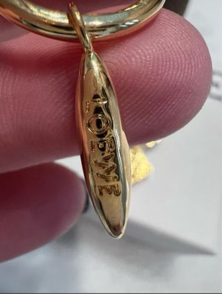 Pendientes asimétricos anagrama Loewe