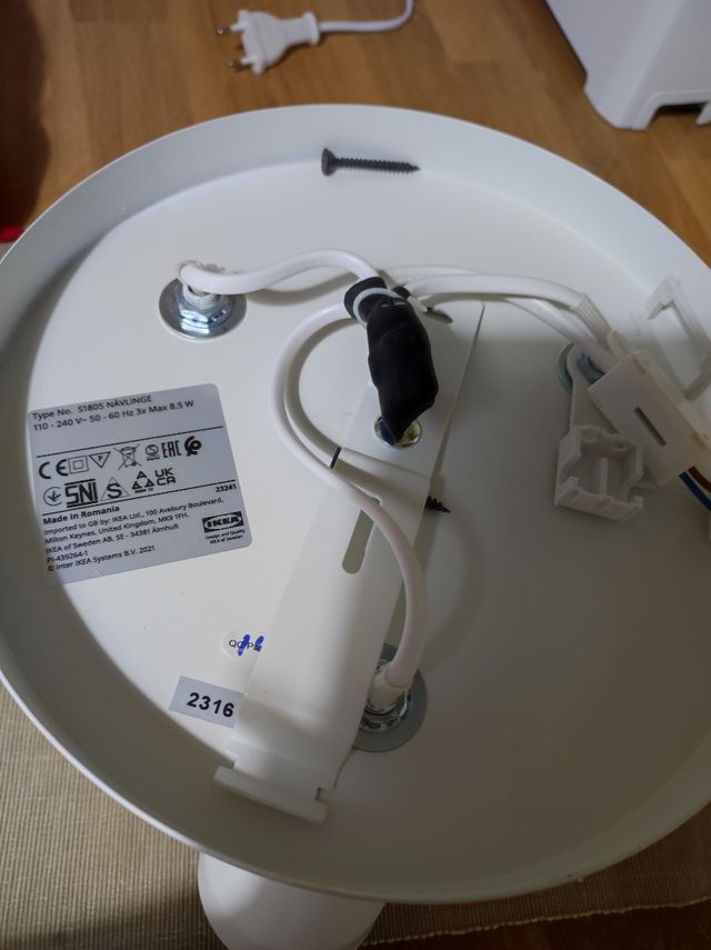 Aplique baño blanco