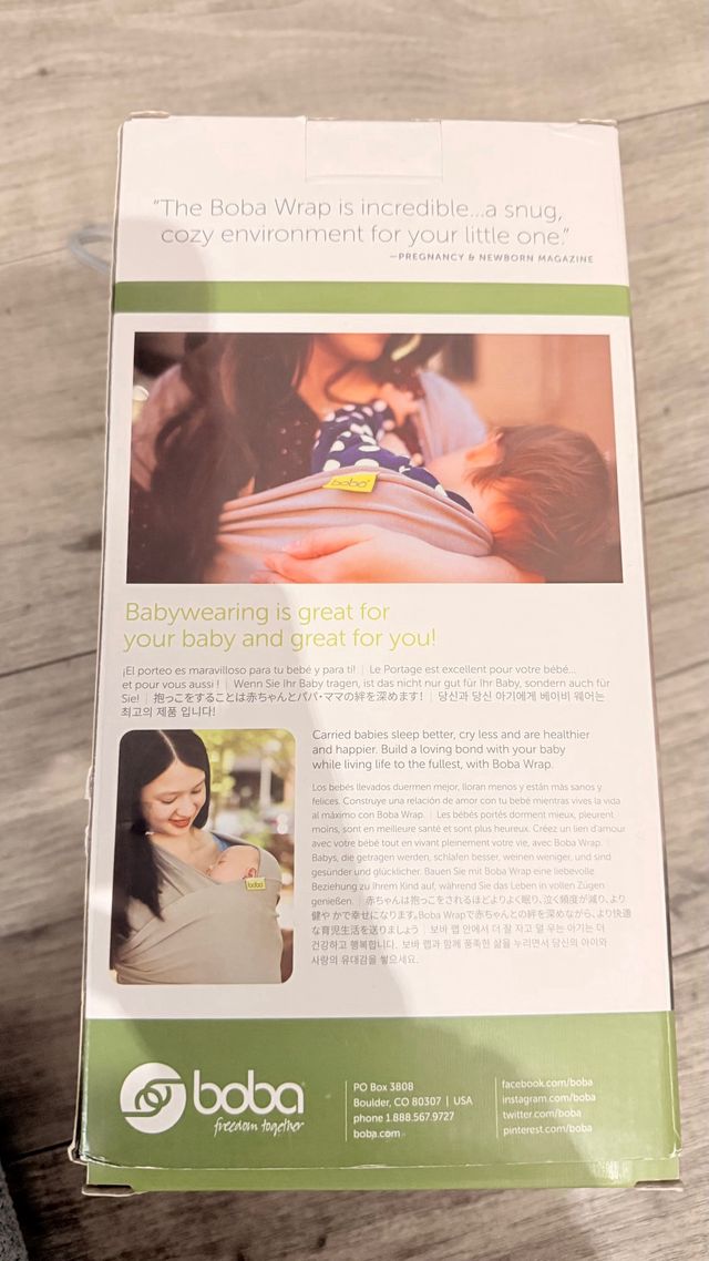 Fular elastico boba portabebes