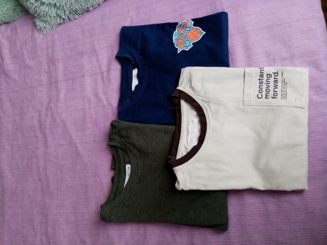 Lote de 3 camisetas manga larga
