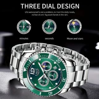 Reloj de pulsera formal de cuarzo para hombre