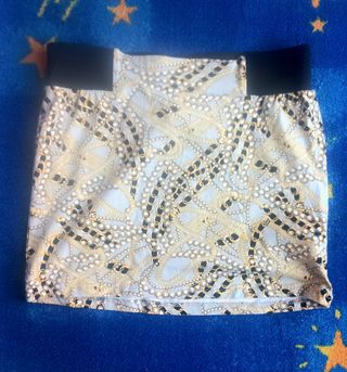 Falda mini blanco t38