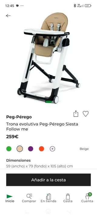 Trona peg perego siesta