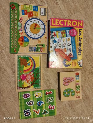 Juegos educativos niños 2-6 años. Tb por separado.