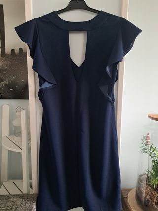 Vestido evento color azul noche Morgan talla 36 