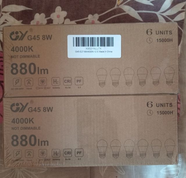 Vendo pack 12 bombillas led E27