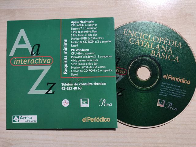 CD-ROM Enciclopèdia Catalana Bàsica. El Periódico