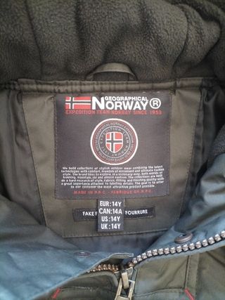 Chaqueta Niño Geographical Norway Talla 14Y
